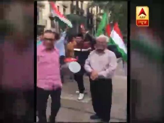 स्पेन के बार्सिलोना में भी मोदी की जीत का जश्न । देखिए 