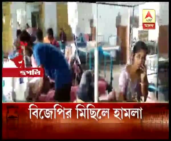 Lok Sabha Election 2019 - TMC workers allegedly attacked BJP rally at Dankuni ডানকুনিতে বিজেপির মিছিলে হামলা, অভিযোগ তৃণমূল কংগ্রেসের বিরুদ্ধে, বিজেপির কোন্দলের ফল, পাল্টা তৃণমূলের