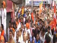 FULL:  Visuals of Amit Shah's roadshow in Gorakhpur