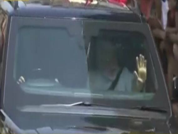 PM Modi leaves for Kashi Vishwanath from police lines