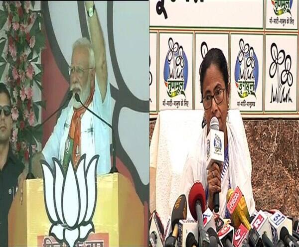 lok sabha election 2019- SEYANE SEYANE-Attack & counter attack of Modi & Mamata on the role of EC ‘নির্বাচন কমিশন বিজেপির আরেক ভাই, কমিশন বিজেপির কাছে বিক্রি হয়ে গেছে’, তীব্র ক্ষোভ তৃণমূল নেত্রীর