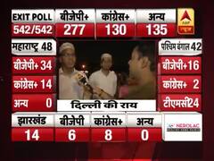 एग्जिट पोल के नतीजों पर दिल्ली के लोगों की प्रतिक्रिया देखिए