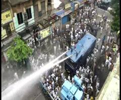 বিজেপির লালবাজার অভিযানকে কেন্দ্র করে ধুন্ধুমার, মিছিল রুখতে জলকামানের ব্যবহার, ফাটানো হল কাঁদানে গ্যাসের শেল 