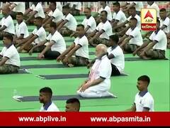 રાંચીમાં 35 હજાર લોકોની સાથે PM નરેન્દ્ર મોદીએ કર્યાં યોગ, જુઓ વીડિયો