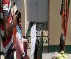 কাটমানি ফেরতের দাবিতে চুঁচুড়ায় তৃণমূল কাউন্সিলরের বাড়ির সামনে ধর্না-বিক্ষোভ বিজেপির