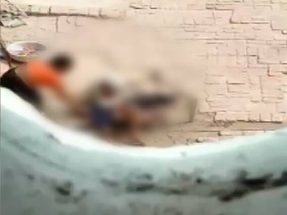 Sansani: Home guard brutally beats girl begging outside temple in Bilaspur