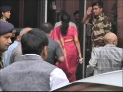 Finance Minister Nirmala Sitharaman Arrives At Ministry of Finance