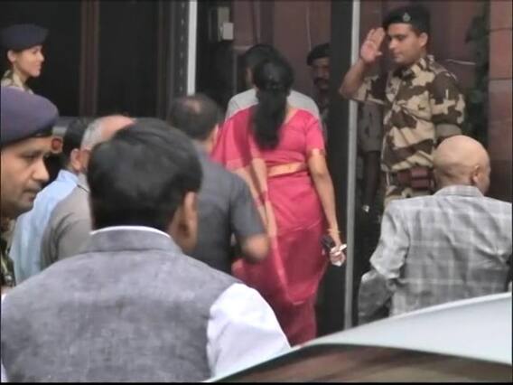 Finance Minister Nirmala Sitharaman Arrives At Ministry of Finance