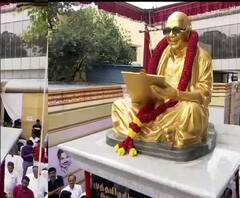 চেন্নাইয়ে করুণানিধির মূর্তির আবরণ উন্মোচন করলেন মমতা