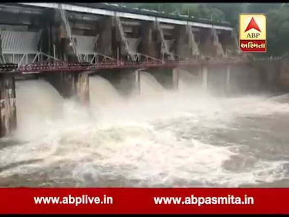 પંચમહાલઃ હાલોલના દેવ ડેમ ભયજનક સપાટી નજીક, ચાર દરવાજા ખોલાયા, જુઓ વીડિયો