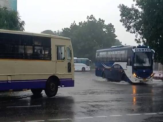 ગાંધીનગરમાં વરસાદ પછી કેટલાક વિસ્તારોમાં ભરાયા પાણી, જુઓ વીડિયો