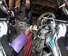 হলদিয়ায় লরি নিয়ন্ত্রণ হারিয়ে পিষে দিল এক স্কুটার আরোহীকে, আহত আরও ১০