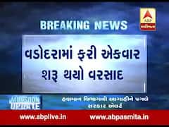 વડોદરા શહેરમાં ફરી શરૂ થયો વરસાદ, જુઓ વીડિયો