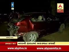 ગાંધીનગરઃ નશાની હાલતમાં કારચાલકે 18 વાહનોને મારી ટક્કર, જુઓ વીડિયો