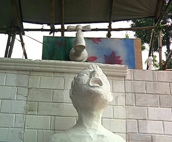 পুজোর থিমে জল সংরক্ষণের বার্তা, সৌজন্যে হরিদেবপুর বিবেকানন্দ স্পোর্টিং ক্লাব 