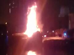 કચ્છના જહાજને UAEના બંદર પર લાગી આગ, જુઓ વીડિયો