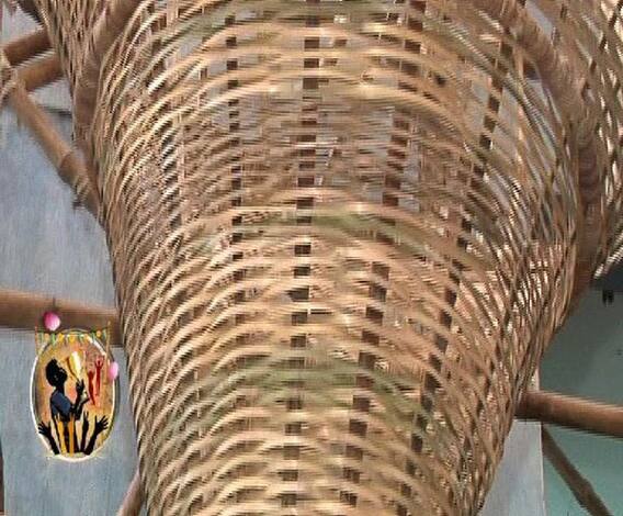 ৪৬ বছরে অর্জুনপুর আমরা সবাই এর পুজো, মণ্ডপ সাজানো হচ্ছে বাঁশ, বেত দিয়ে 