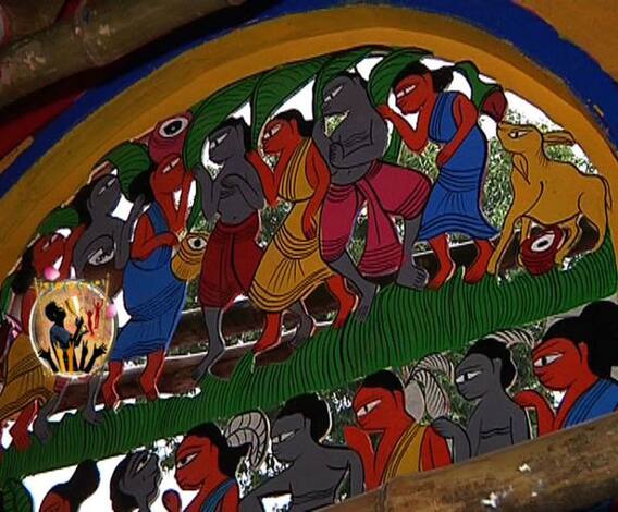 ৫৮তম বছরে বাবুবাগান সর্বজনীনের থিম বাংলার পটচিত্র