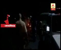 দিনহাটায় তৃণমূল-বিজেপি সংঘর্ষ, পুলিশের গাড়িতে হামলা, গাড়ি লক্ষ্য করে গুলি,