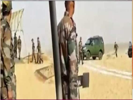 Visuals of Indian Army's fire power exercise in Jaisalmer