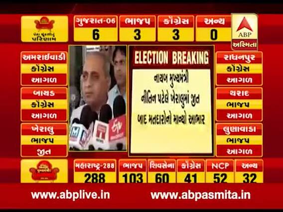 ખેરાલુ બેઠક પર ભાજપની જીતને લઈને નીતિન પટેલે શું કહ્યું? જુઓ વીડિયો