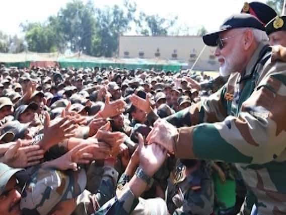 PM Modi spends time with Indian army on Diwali: More visuals