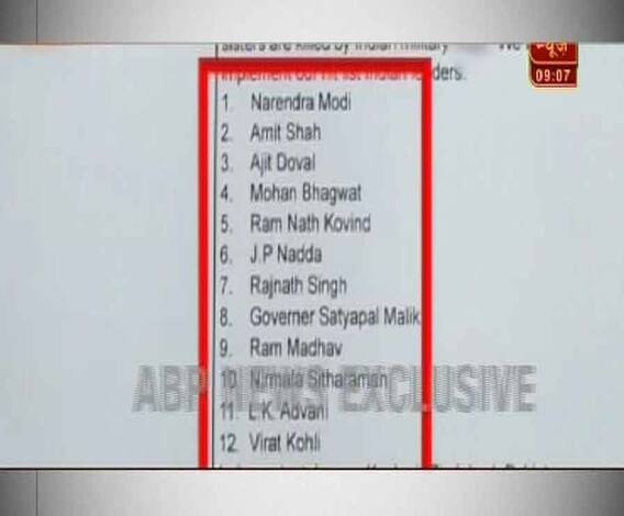 জঙ্গিদের নিশানায় বিরাট কোহলি