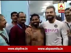 વિરાટ કોહલીના ફેને ટીશર્ટ કાઢી નાંખ્યો અને વિરાટની આંખો પહોળી થઈ ગઈ, જુઓ વીડિયો