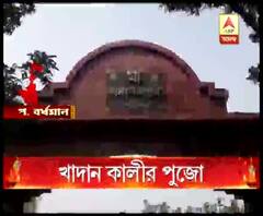কয়লা খাদানের জঙ্গল ঘেরা এলাকায় প্রাচীন মন্দিরে পট-শোভিত মা কালীর আরাধনা 