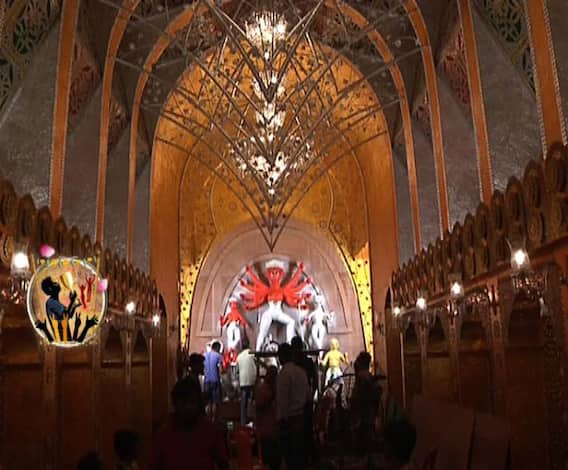 রাজবাড়ীর আদলে মণ্ডপ, বিশেষ প্রযুক্তির চমক নিয়ে তৈরী হাতিবাগান সর্বজনীনের এবারের বিষয়ভাবনা- ‘চালের পাঁচালি’