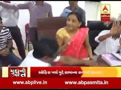 ગાંધીનગર તાલુકા પંચાયતમાં શાસક-વિપક્ષ વચ્ચે સંગ્રામ, જુઓ વીડિયો